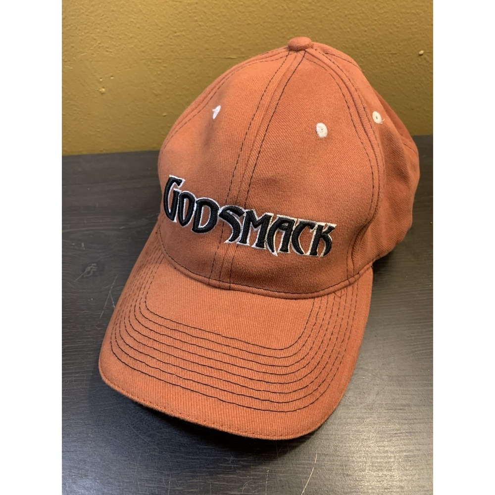 Vintage 90s Godsmack Hat Cap Snapback Bio-Domes Headgear‎ Metal Rock L /XL